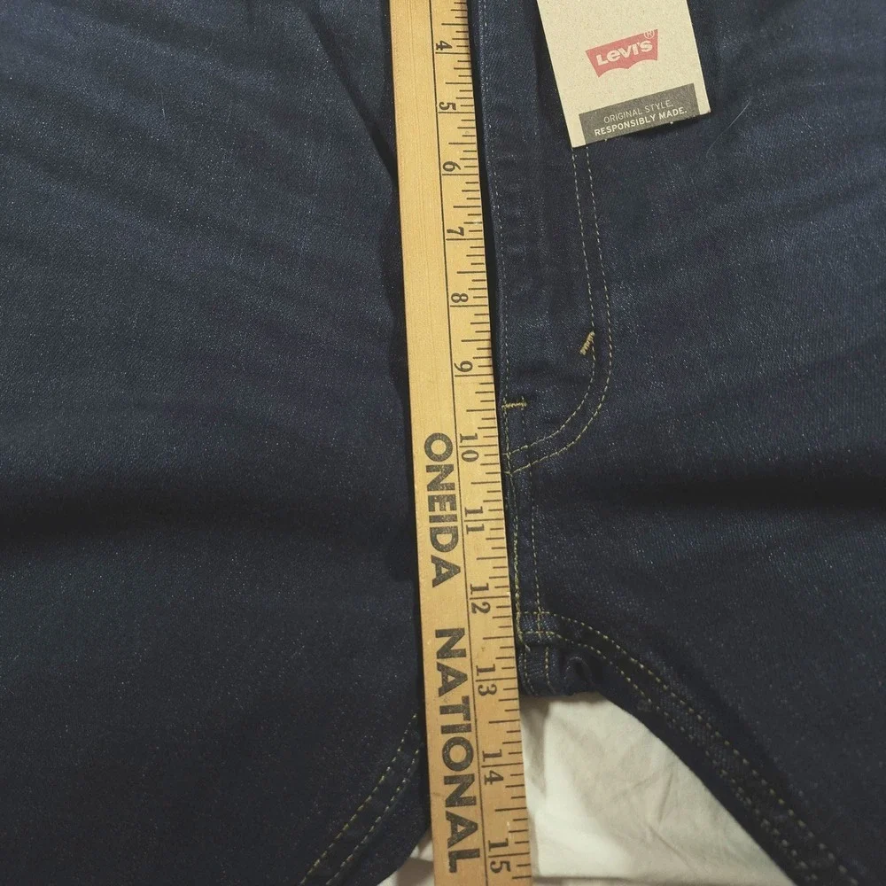 Levi's 505 Regular Fit Dark Wash Denim Jeans Mens W38 L34 NWT‎
